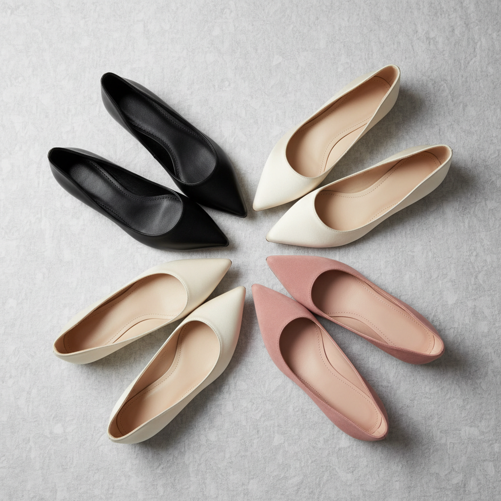 🔺 Ballerines Pointues Femme