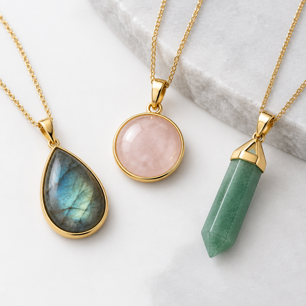 Pendentifs en pierres naturelles