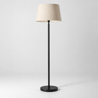 Lampadaire moderne noir et beige
