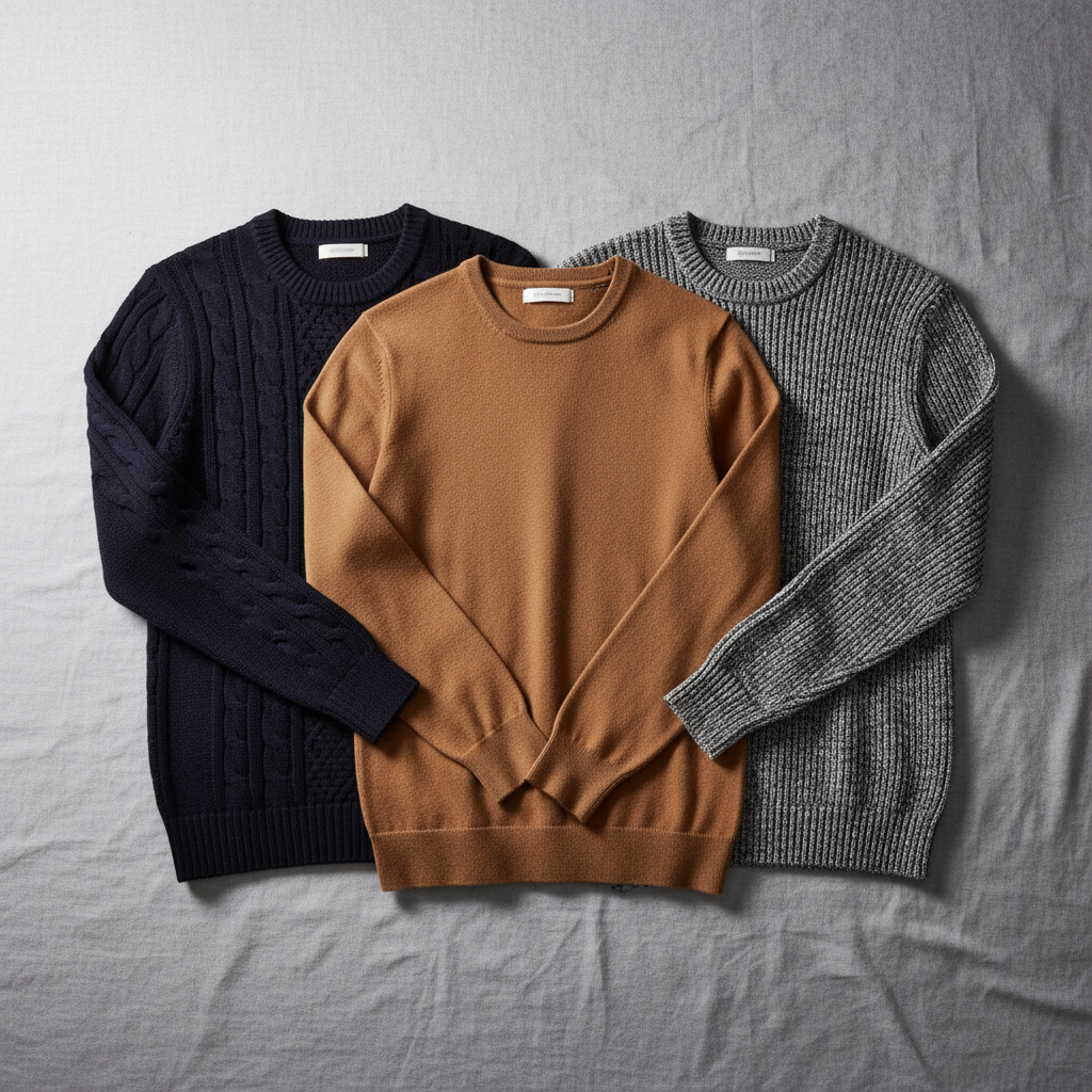⚪ Pulls Col Rond Homme