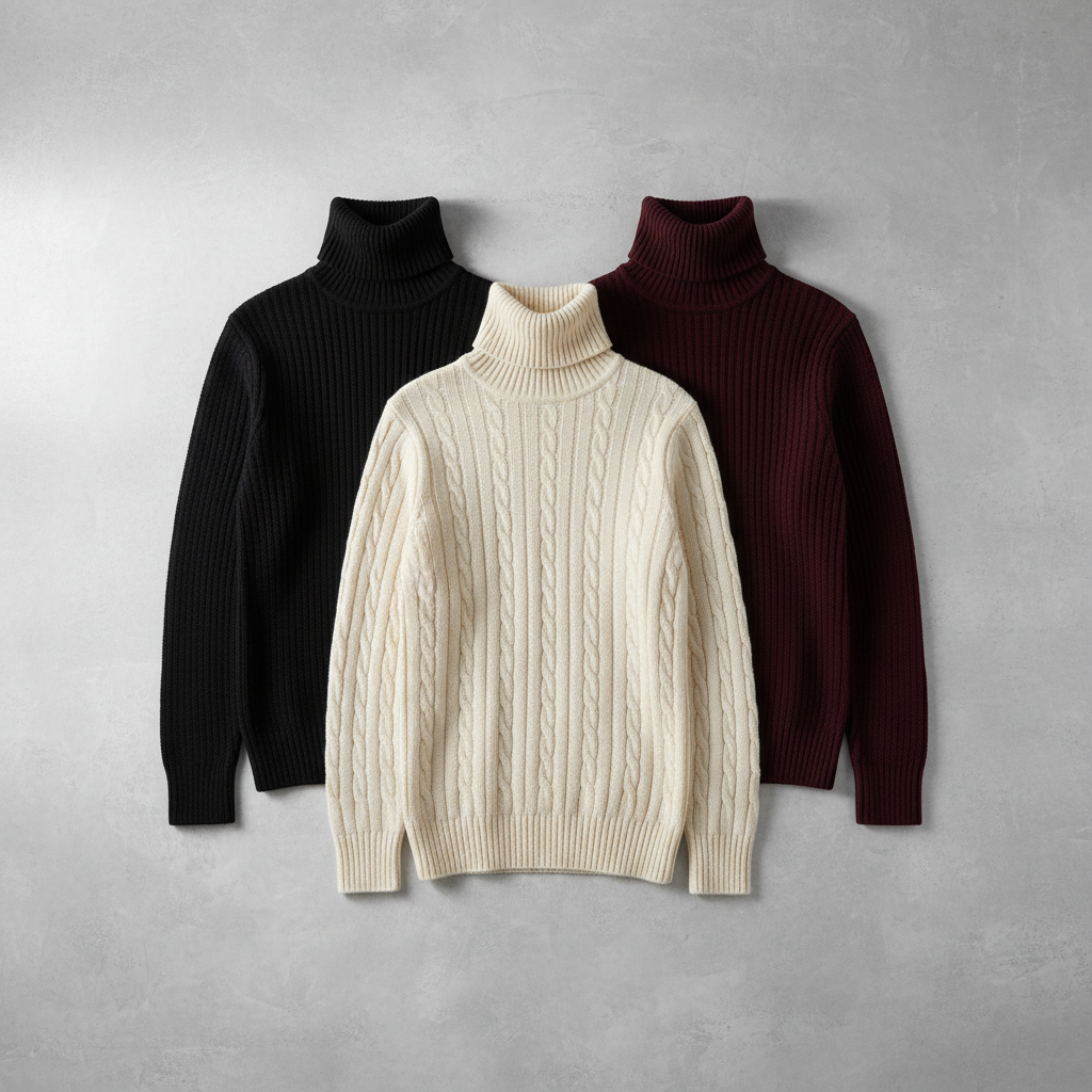 🌪️ Pulls Col Roulé Homme