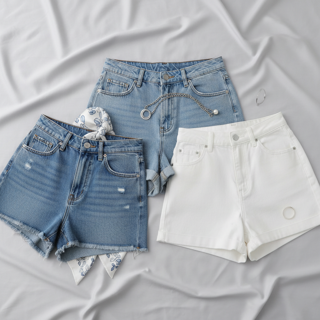 💙 Shorts en Jean Femme