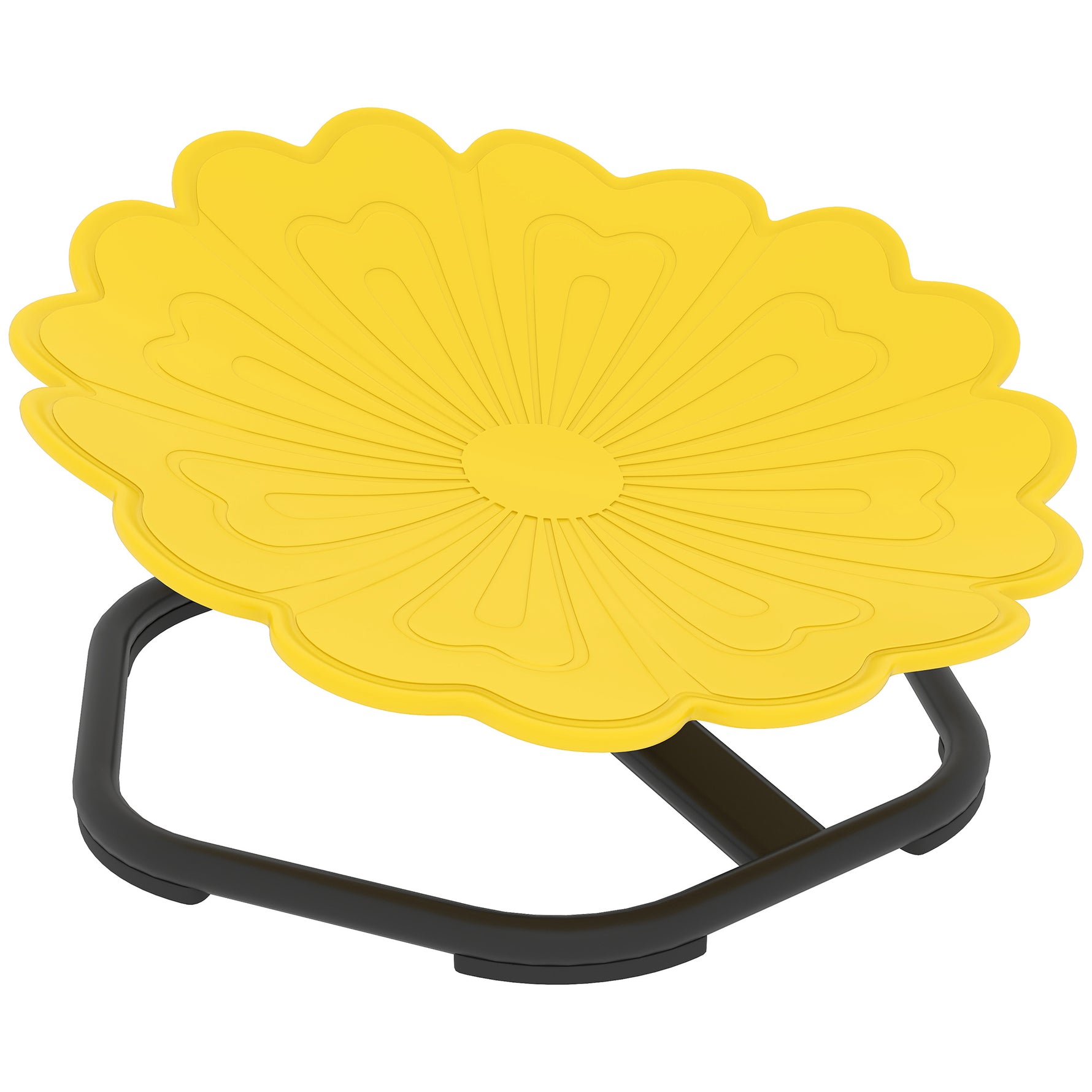 Chaise pivotante sensorielle pour enfant, siège pivotant pour l'entraînement de l'équilibre et de la coordination, jaune