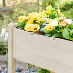 Jardinière sur Pied - Potager sur roulettes - étagère, Tablette Rabattable, Inserts d'irrigation, Feutre de Drainage