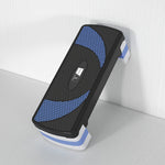 Stepper Fitness Aerobica - .fr x FFHandball - altezza regolabile superficie antiscivolo 80 x 31 x 20 cm nero blu