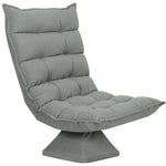 Fauteuil de sol paresseux fauteuil relax fauteuil salon design capitonné inclinaison dossier réglable pivotant 360°