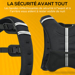 Gilet lesté de 10 kg, veste lestée, pour homme et femme, avec poche de rangement, tissu Oxford, sable métallique, noir