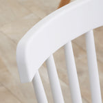Lot de 4 chaises style scandinave dossier haut assise en polypropylène pieds en hêtre 48 x 52,5 x 83 cm blanc