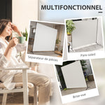 Paravent Extérieur à Panneau Unique, Séparateur de Pièce de 180H cm avec Protection UV30+, Beige