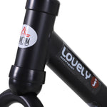 Bicicletta per bambini 2 in 1, balance bike con rotelle e pedali rimovibili, ruote da 12", altezza sella regolabile per bambini dai 2 ai 5 anni, acciaio, nero
