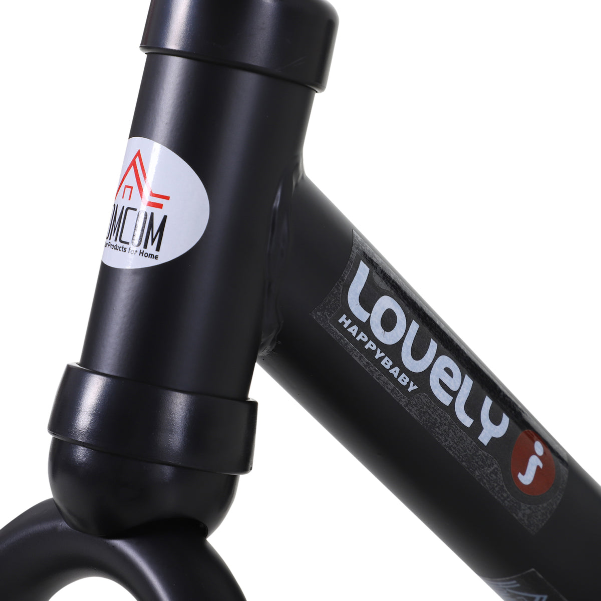 Bicicletta per bambini 2 in 1, balance bike con rotelle e pedali rimovibili, ruote da 12", altezza sella regolabile per bambini dai 2 ai 5 anni, acciaio, nero