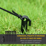 Père de Noël gonflable de 180 cm avec lumières LED, matériel fixation et souffleur, intérieur et extérieur