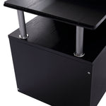 Luxe Parc enclos modulable pour Chien 8 Panneaux Porte verrouillable Acier époxy Noir
