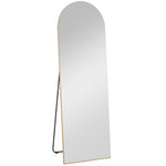 Specchio a figura intera 50 x 150 cm specchio da terra grande specchio da parete senza cornice per soggiorno, tonalità oro