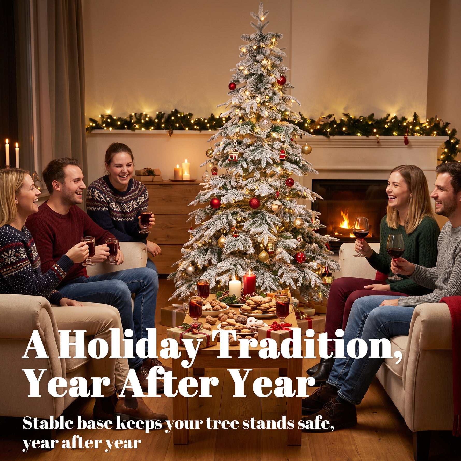 Sapin de Noël Artificiel 180 cm Arbre de Noël Lumineux Enneigé, Branches Articulées, Lumière 350 LEDs, Vert et Blanc