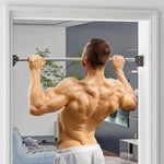 Barre de traction pour porte, barre de musculation pour cadres de porte sans vis - longueur ajustable (92-124cm)