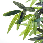 Bambou Artificiel XXL 1,80H m arbre artificiel Feuilles denses réalistes Pot Inclus Noir Vert