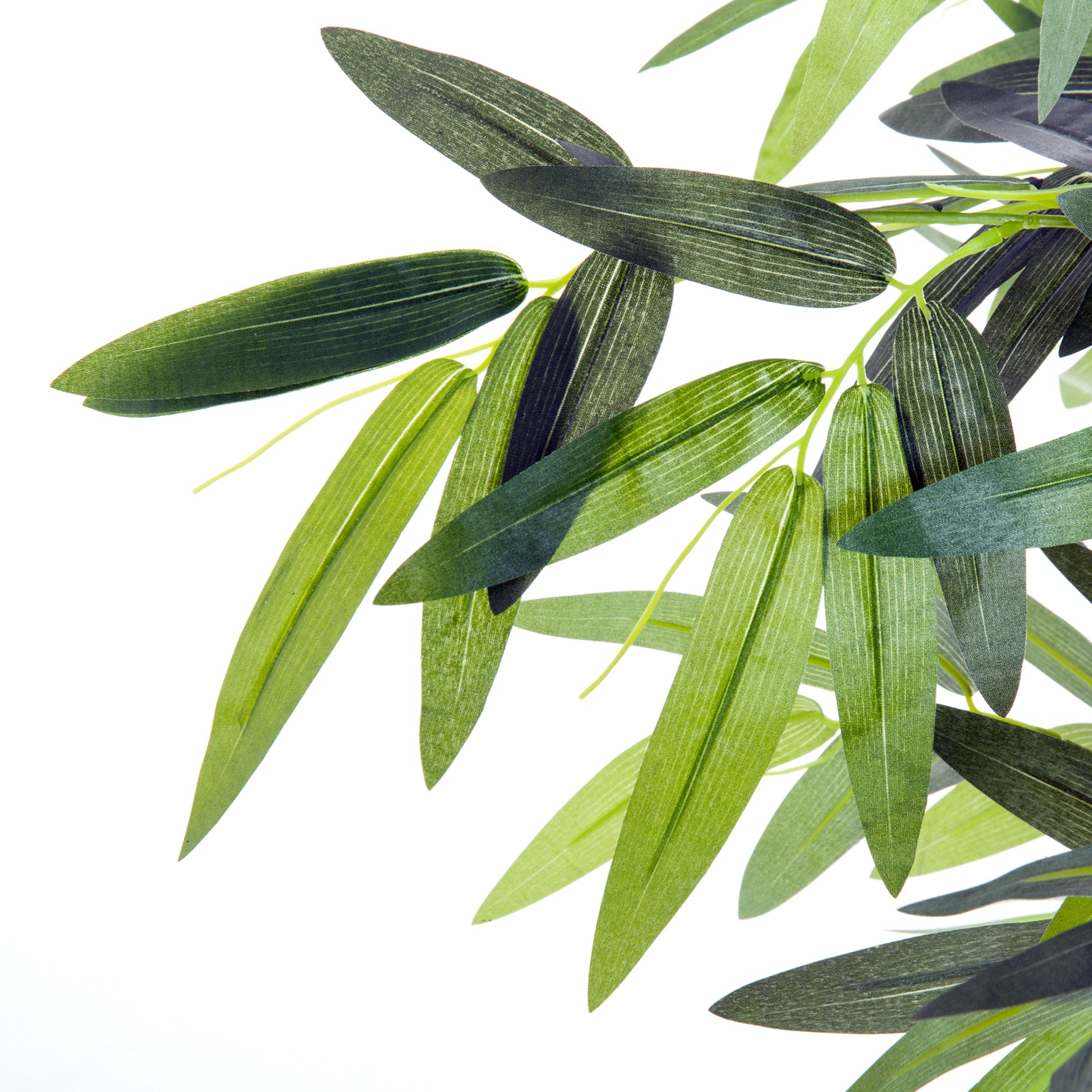 Bambou Artificiel XXL 1,80H m arbre artificiel Feuilles denses réalistes Pot Inclus Noir Vert