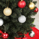 Sapin de Noël artificiel, arbre de Noël, base en acier, 390 branches épines, décoration de Noël, Ø 55 x 195H cm, vert