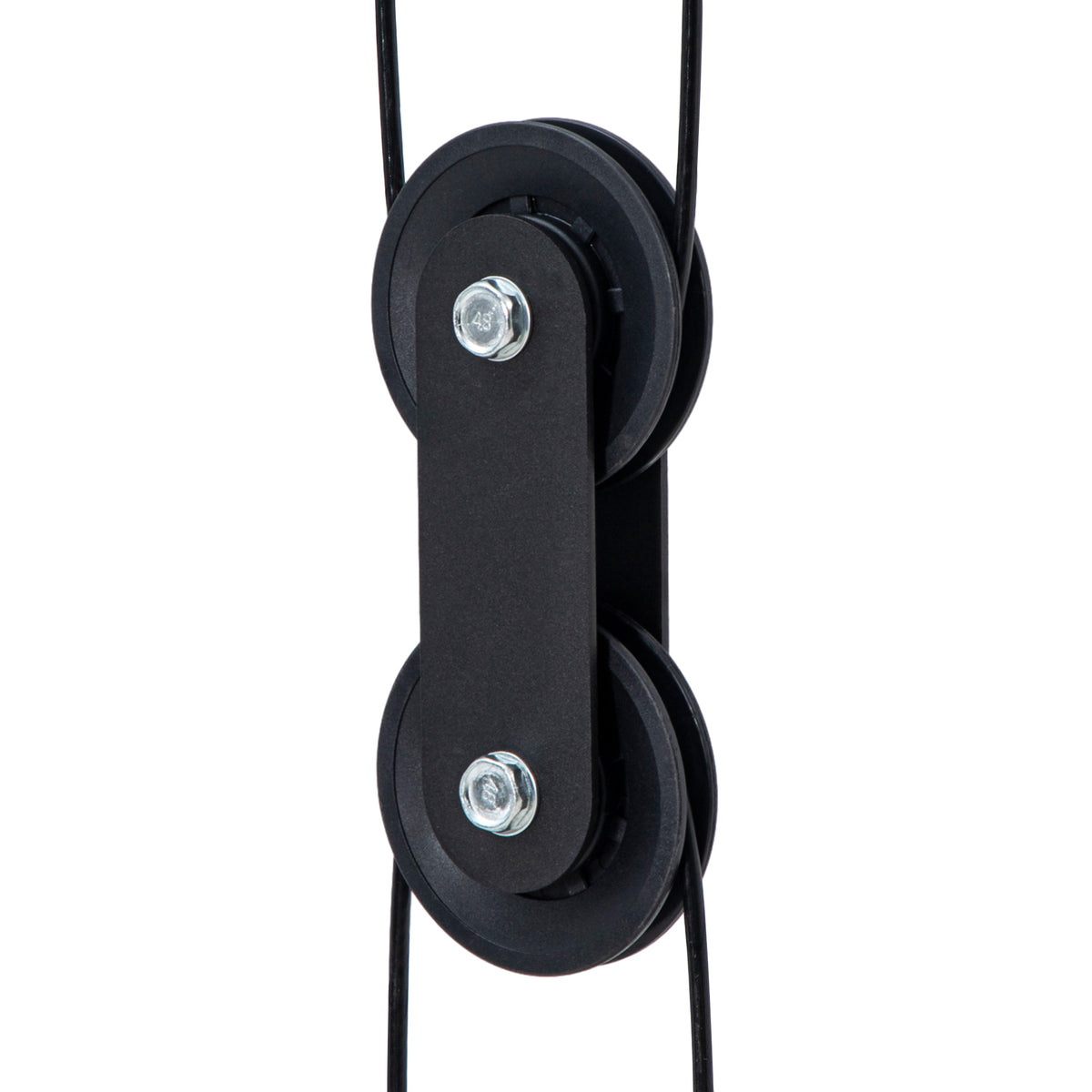 Appareil de musculation double poulie vis à vis crossover, charge libre avec haltère 2 x 50kg dim. 245L x 85l x 207H cm