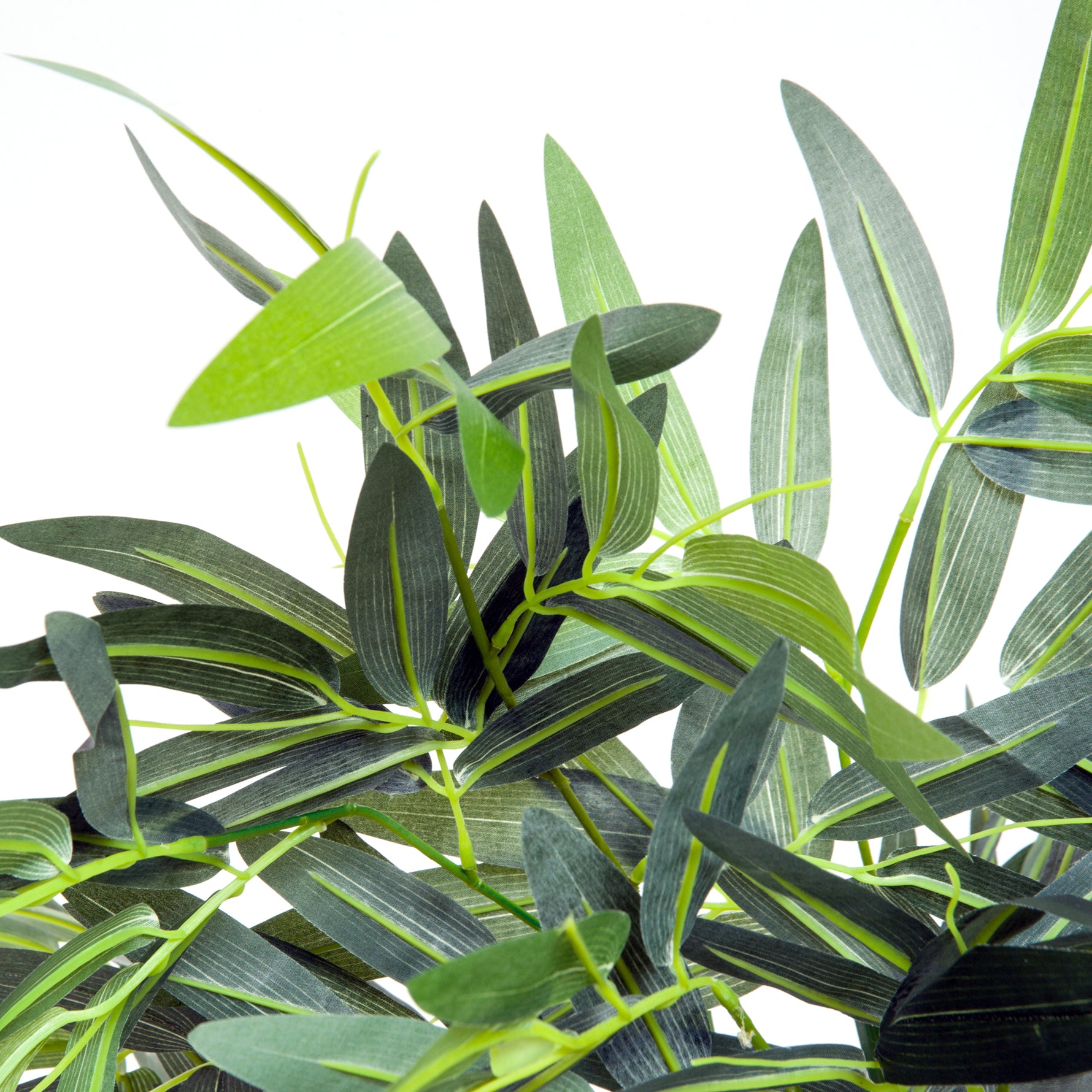 Bambou Artificiel XXL 1,80H m arbre artificiel Feuilles denses réalistes Pot Inclus Noir Vert