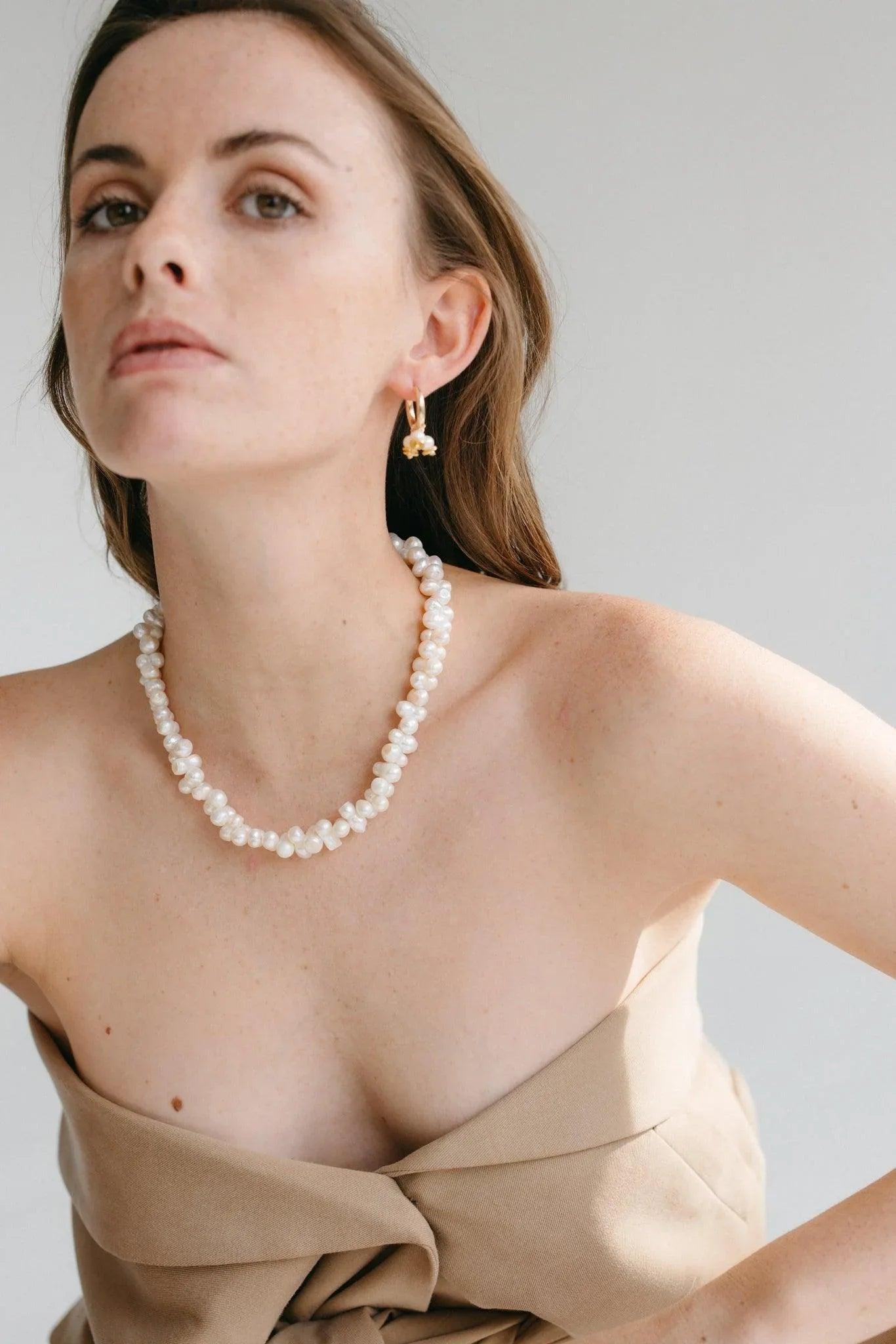 Collier Rita en perles de culture baroques