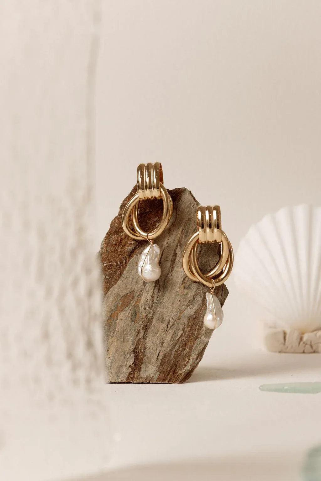 Boucles Alba maxi perles