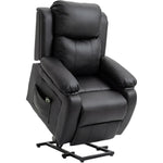 Fauteuil releveur électrique fauteuil relax électrique avec repose-pied télécommande et 2 pochettes 76x90x105cm noir