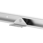 Kit complet porte coulissante 4 x 93 cm (p x l): rail, roulettes, visserie