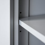 Armoire de cuisine buffet cuisine multi-rangements étagères réglables 4 portes grand tiroir 76,2 x 40,2 x 183 cm gris