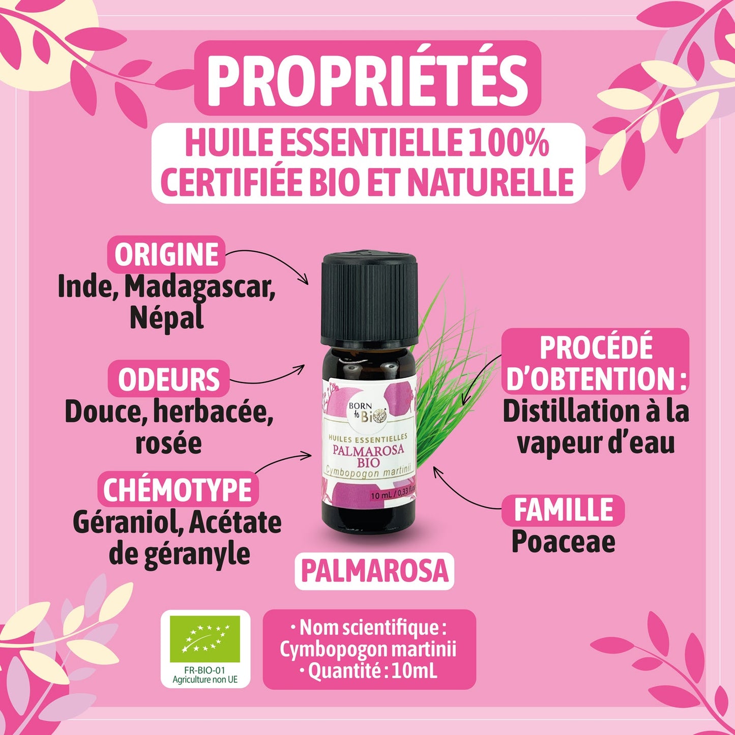 Huile essentielle Palmarosa Certifiée Bio-1