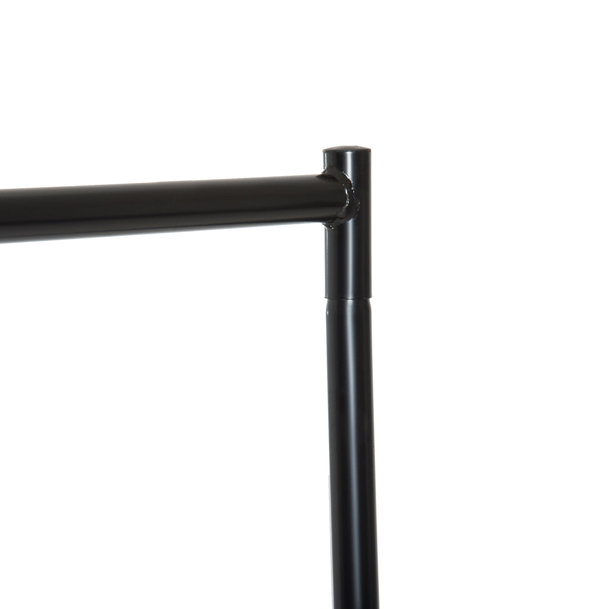 Portant à Vêtements avec Roulettes Tringle a Vêtement solide Charge 140 Kg 150 x 60 x 170 cm Porte-Manteau en acier noir