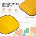 11 pièces pierres d'équilibre pour enfants parcours de motricité empilables et antidérapantes multicolore