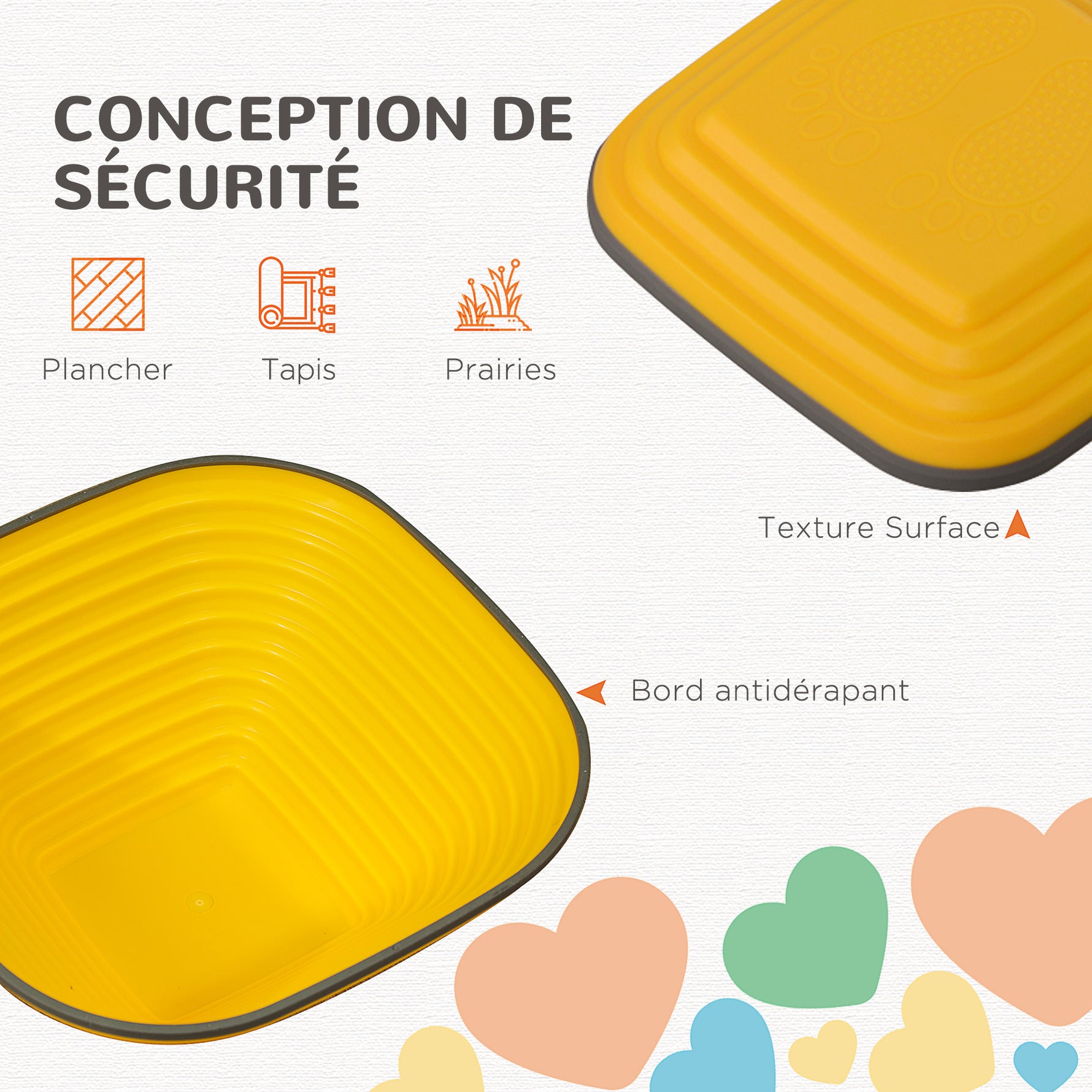11 pièces pierres d'équilibre pour enfants parcours de motricité empilables et antidérapantes multicolore