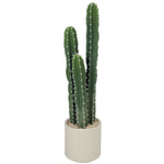 Cactus Artificiel 95 cm, Plante Artificielle en Pot, Tiges Réglables, Grand Réalisme, pour Maison et Bureau, Vert