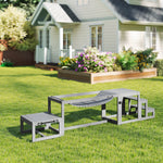 Dog agility training equipment 3-piece solid wood dog agility kit gray