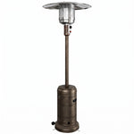 Riscaldatore da Esterno per Terrazzo Portatile 13 kW, Livelli di Calore Regolabili, Anti-Ribaltamento, 82x82x223cm, Marrone Scuro