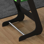 Tavolo da biliardo pieghevole con accessori: 2 stecche, 16 bilie, triangolo, gesso, dim. 104L x 55,5P x 68A cm, panno verde