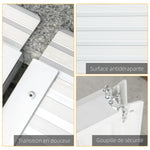 Rampa de carga rampa de acceso para silla de ruedas plegable antideslizante capacidad de carga 270 kg