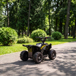 Haurrentzako Quad Elektrikoa 6 V, Haurrentzako Auto Elektrikoa, Litiozko Bateria, Abiadura Max. 2 Km/O, 18-48 Hilabete, Beltza