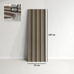 Set di 12 Pannelli in Acciaio Zincato Resistenti alle Intemperie, Marrone, Dim. di un Pannello 129L x 45P cm