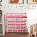 Triangle d'escalade enfants 8 en 1 avec rampe double face, arc d'escalade en bois avec toboggan & échelle, rose