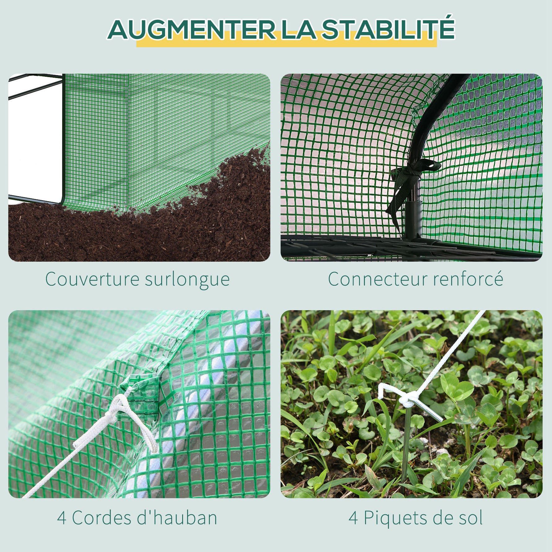 Serre de jardin serre d'hivernage avec étagères 3 niveaux porte enroulable tube en acier 244 x 180 x 210 cm vert
