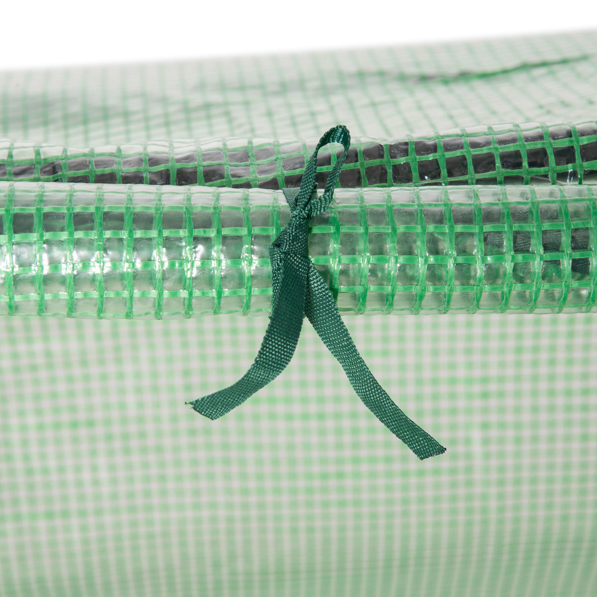 Serre de jardin mini serre 3 fenêtres enroulables couverture en PE haute densité 140 g/m² 180 x 60 x 60 cm vert foncé