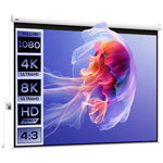 Schermo di proiezione motorizzato 4:3 203L x 152A cm bianco