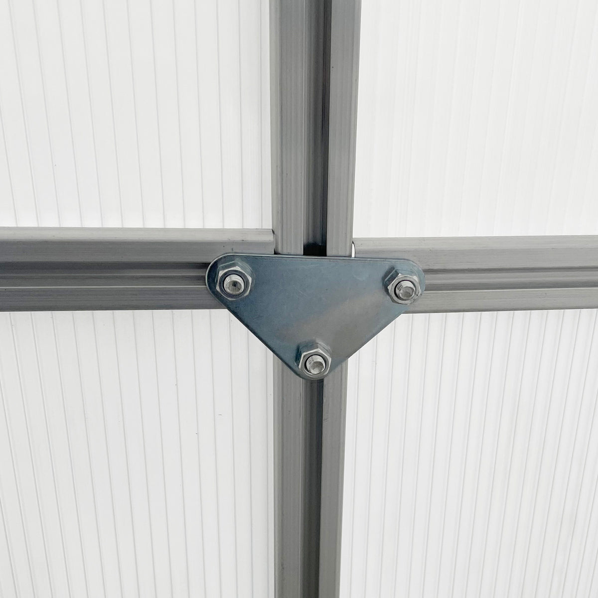 Serre de jardin 7,1 m² en aluminium polycarbonate avec fondation, 190 x 375 x 199 cm, serre avec fenêtre