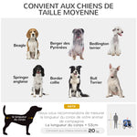 Remorque vélo pour chien animaux 8 réflecteurs drapeau barre attelage inclus 130 x 73 x 90 cm blanc et bleu