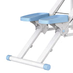 Stepper d'Escalier Pliable, Hauteur Réglable, Écran LCD, Pédales Réglables, Charge 100 kg, 85 x 80 x 142 cm, Blanc
