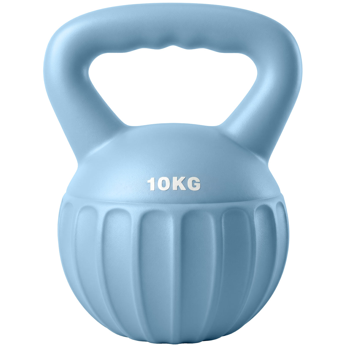 Kettlebell 10 kg, haltère avec poignée Antidérapante, haltère à boule, musculation, entraînement, pour gym, bleu