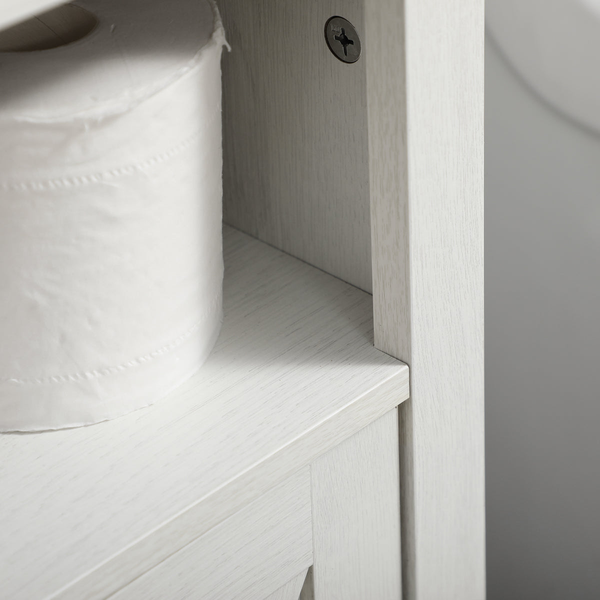 Meuble sous lavabo salle de bain meuble sous vasque - niche et placard à portes doubles, 60 x 30 x 60 cm, blanc